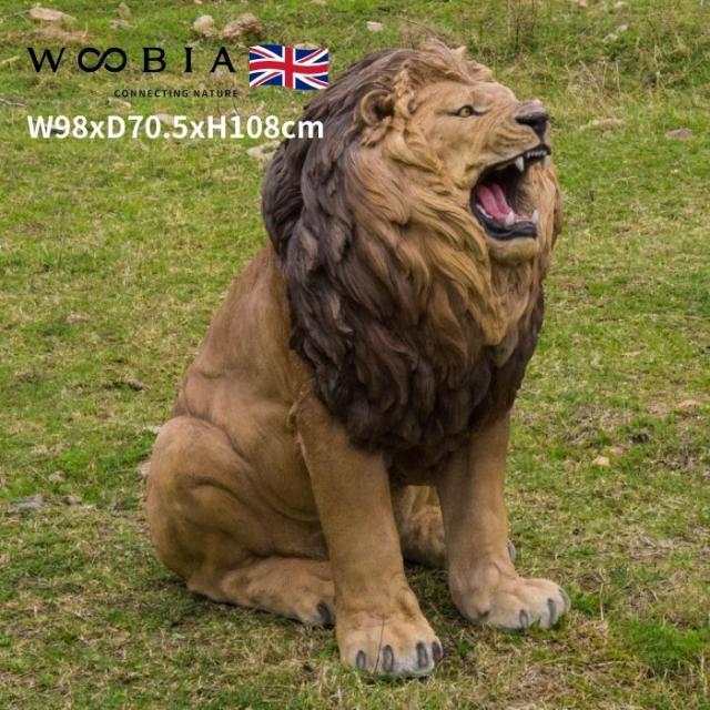 置物 吠えるライオン 特大 高さ108cm woobia ウービア 大きい かわいい おしゃれ ガーデン インテリア オブジェ 可愛い プレゼント 北欧 玄関 雑貨 動物 モダン 面白い 庭 ギフト 屋外 家 リアル 玄関先 ガーデンオーナメント 面白い
