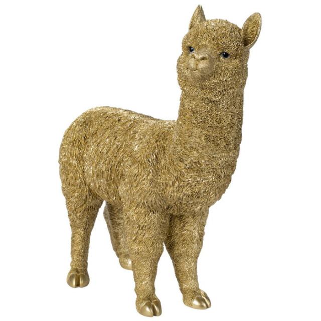 置物 アルパカ ゴールド 大 金色 縁起物 高さ40cm woobia ウービア 大きい かわいい おしゃれ ガーデン インテリア オブジェ 巨大 可愛い プレゼント 北欧 玄関 雑貨 動物 モダン 面白い 庭 ギフト 屋外 家 リアル 玄関先 ガーデンオーナメント_3