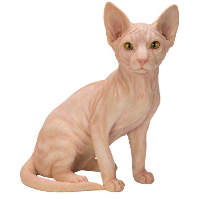 猫 置物 リアルでかわいい おしゃれ 大きい お座りスフィンクス 高さ32cm woobia ウービア ガーデン インテリア オブジェ 巨大 可愛い プレゼント 北欧 玄関 雑貨 動物 モダン 面白い 庭 ギフト 屋外 家 玄関先 ガーデンオーナメント_2