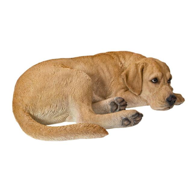 犬 置物 大きい うつぶせラブラドール・レトリバー 横幅72cm woobia ウービア かわいい おしゃれ ガーデン インテリア オブジェ 巨大 可愛い プレゼント 北欧 玄関 雑貨 動物 モダン 面白い 庭 ギフト 屋外 家 リアル 玄関先 ガーデンオーナメント_7