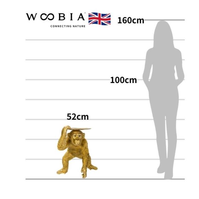 置物 ゴールドチンパンジーのトレー 高さ52cm 小物置き 縁起物 金色 woobia ウービア 大きい かわいい おしゃれ ガーデン インテリア オブジェ 巨大 可愛い プレゼント 北欧 玄関 雑貨 動物 モダン 面白い 庭 ギフト 屋外 家 リアル 玄関先 ガーデンオーナメント_1
