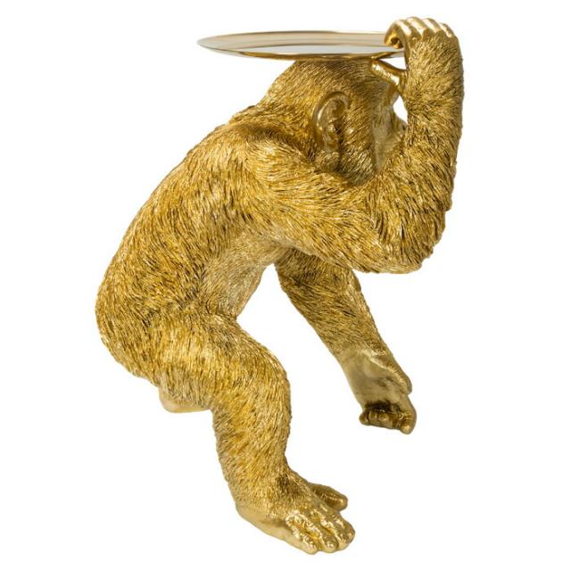置物 ゴールドチンパンジーのトレー 高さ52cm 小物置き 縁起物 金色 woobia ウービア 大きい かわいい おしゃれ ガーデン インテリア オブジェ 巨大 可愛い プレゼント 北欧 玄関 雑貨 動物 モダン 面白い 庭 ギフト 屋外 家 リアル 玄関先 ガーデンオーナメント_6
