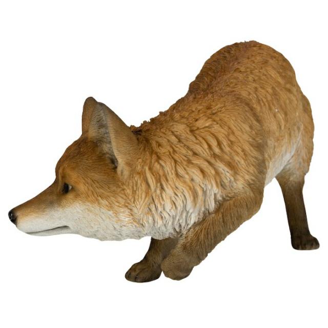 置物 動きだすキツネ 横幅49.5cm woobia ウービア 大きい かわいい おしゃれ ガーデン インテリア オブジェ 巨大 可愛い プレゼント 北欧 玄関 雑貨 動物 モダン 面白い 庭 ギフト 屋外 家 リアル 玄関先 ガーデンオーナメント_2