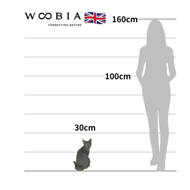猫 置物 リアルでかわいい おしゃれ 大きい 振り向くロシアンブルー ネコ 高さ30cm woobia ウービア ガーデン インテリア オブジェ 巨大 可愛い プレゼント 北欧 玄関 雑貨 動物 モダン 面白い 庭 ギフト 屋外 家 玄関先 ガーデンオーナメント_1