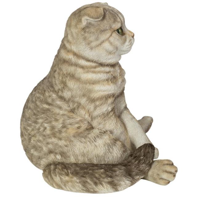 猫 置物 リアルでかわいい おしゃれ 大きい スコ座り スコティッシュフォールドたれ耳 ネコ 高さ26cm woobia ウービア ガーデン インテリア オブジェ 巨大 可愛い プレゼント 北欧 玄関 雑貨 動物 モダン 面白い 庭 ギフト 屋外 家 玄関先 ガーデンオーナメント_7