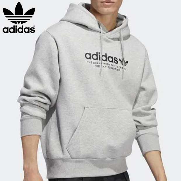 adidasメンズ ロゴパーカー