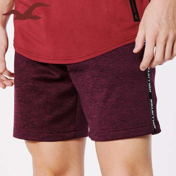 ホリスター ショート ハーフパンツ 短パン メンズ ロゴ テープ フリース スウェット ショートパンツ 7