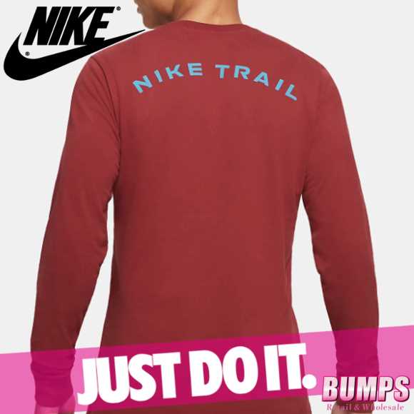 Nike ナイキ ロングtシャツ ロンt 長袖 丸首 メンズ ドライフィット バックプリント ロゴ トレイルランニング トップス 新作の通販はau Pay マーケット Bumps