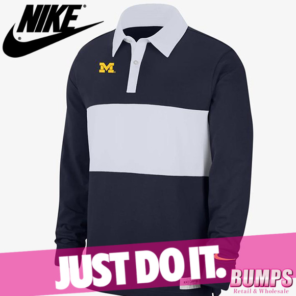 Nike ナイキ ポロシャツ メンズ カレッジ ミシガン 長袖 ボーダーストライプ ポロシャツ Do4711 419 新作の通販はau Pay マーケット Bumps バンプス