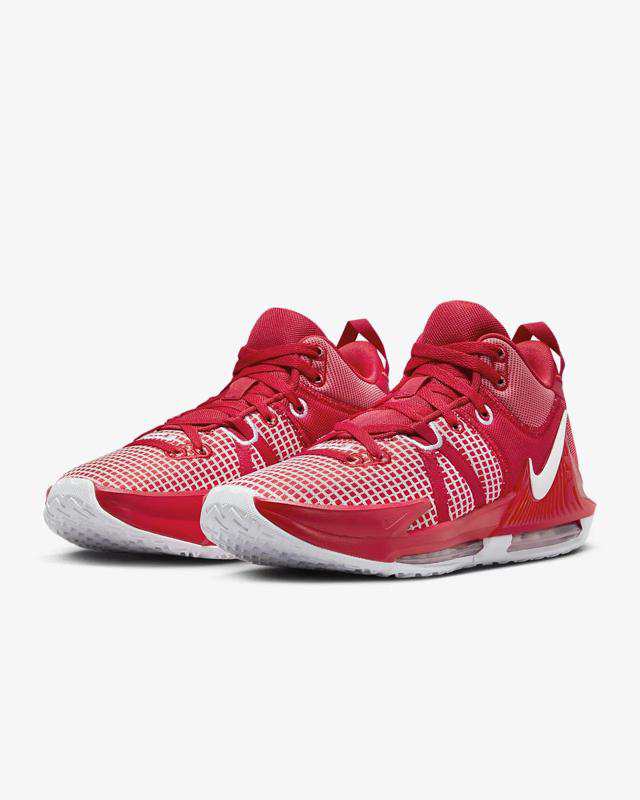 ナイキ シューズ メンズ バスケットボール Nike LeBron Witness Basketball Shoes Black White Red