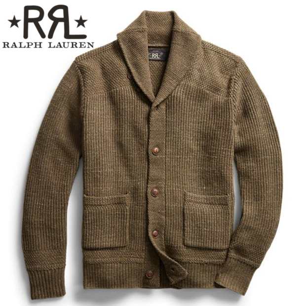 正規輸入品保証 RRL ショールカラー カーディガン ヘビーコットン