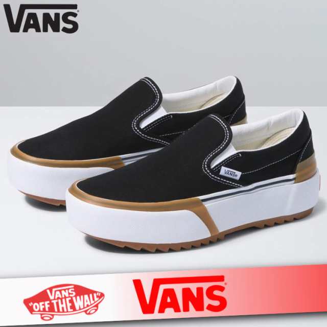 買換応援 バンズ VANS スリッポン スニーカー シューズ レディース スリップオン オン スタックド 新作 ヴァンズ レディースファッション 