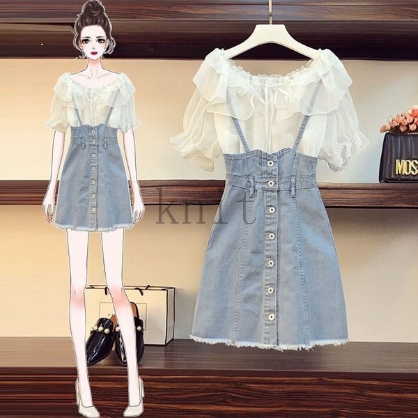 高校生中学生ファッションワンピースレディース半袖夏ワンピおしゃれかわいいデニム風上品大きいサイズきれいめひざ丈10代代30代6090の通販はau Pay マーケット 防犯カメラハウス