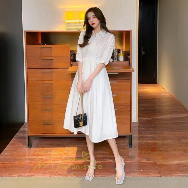 ワンピース レディース 夏 シンプル 無地 大人 マキシ丈 涼しい 通勤着 ロングワンピース 二次会 通勤 Ol 40代 着痩せ 代30代 フォーマの通販はau Pay マーケット 防犯カメラハウス