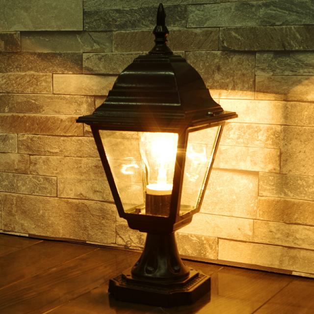 スタンドライト エクステリアライト モダン アンティーク アイアン 格子 門柱灯 門灯 柱上付け照明 外灯 玄関灯 屋外 照明器具 Led 17の通販はau Pay マーケット World Net