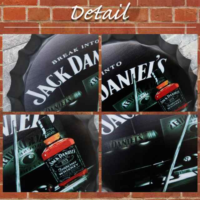 王冠 ブリキ看板 レトロ 蓋 ジャックダニエル JACK DANIELS ウォール