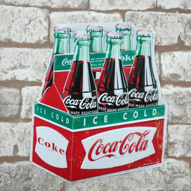 レトロ ブリキ看板 メタルプレート アメリカンレトロ アンティーク コカコーラ Coca Cola 瓶 ボトル アメリカン雑貨 インテリア Bz 62 の通販はau Pay マーケット World Net