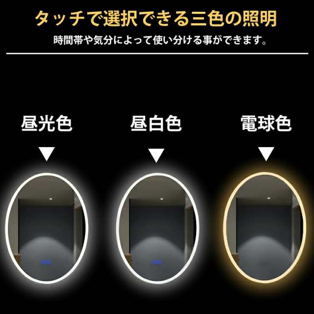 壁掛けミラー アンティーク LEDミラー ウォールミラー 洗面所 洗面化粧