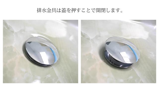 洗面ボウル おしゃれ デザインシンク 洗面台 600×350mm 置き型 トイレ 水周り ナチュラル DIY 家具 インテリア 手洗いボウル 手洗い鉢 陶器 豪華 排水ホース付き 長方形 大理石調 黒 ブラック WB-11BD_6