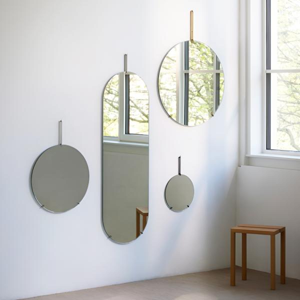 鏡 壁掛け ウォールミラー 丸 北欧 壁掛けミラー WALL MIRROR シンプル インテリア フレームレス 玄関 卓上 おしゃれ ホテルライク 直径70cm SM-22GO_12