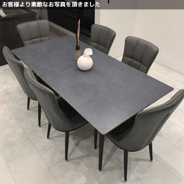 ダイニングテーブル イタリアン岩盤 セラミックトップ 4人掛け〜6人掛け セラミック 天板 セラミックテーブル 食卓テーブル 大理石調 高級 インテリア 160x90cm DT-08GL_1