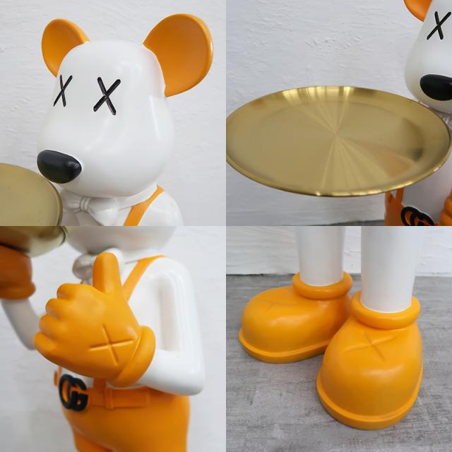 サイドテーブル おしゃれ 北欧 テーブルベア くま オブジェ UT-13BR 