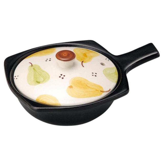 予約販売】目玉焼き土鍋 いちご 洋なし さくらんぼ CAT4色あり 萬古焼