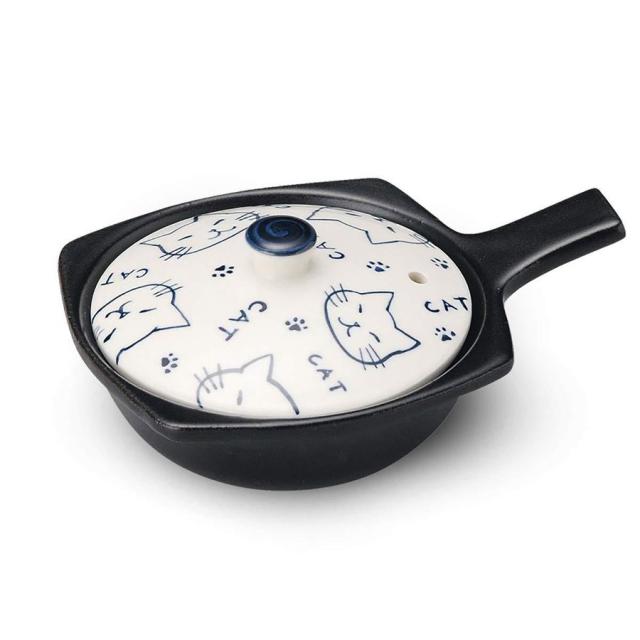 予約販売】目玉焼き土鍋 いちご 洋なし さくらんぼ CAT4色あり 萬古焼