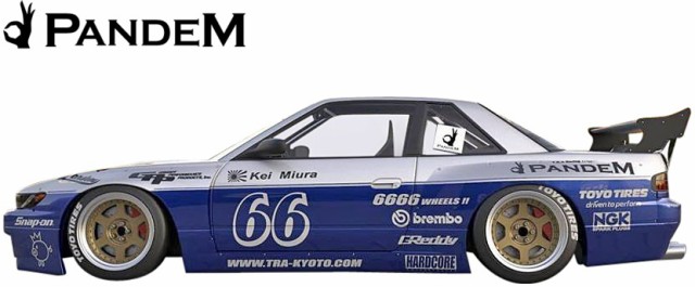 Ms】日産 S13 シルビア (1988y-1993y) PANDEM サイドスカート 左右