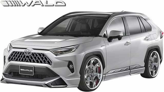 【Ms】 トヨタ RAV4 G/X 前期 ( R1.4- ) WALD SPORTS LINE フロントスポイラー ／／ ABS 未塗装 ヴァルド  バルド エアロ パーツ 外装 改｜au PAY マーケット