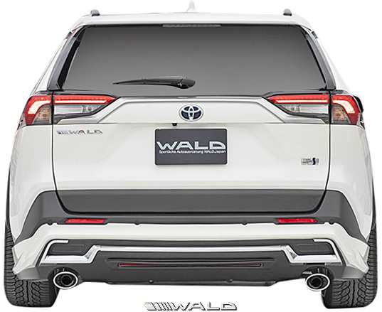 【Ms】 トヨタ RAV4 G/X 前期 ( R1.4- ) WALD SPORTS LINE リアスカート ／／ ABS 未塗装 ヴァルド バルド  エアロ パーツ 外装 改造 カス