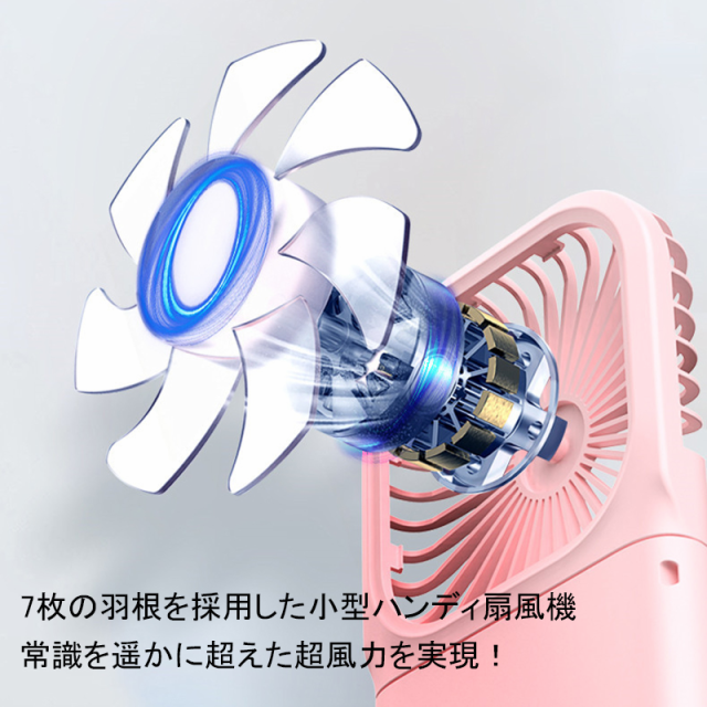 ♥️新品未使用♥️巻き付け収納　首掛け扇風機  羽なし 超軽量 折り畳み