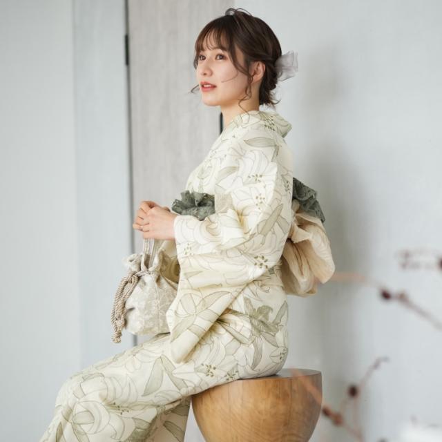 ✅新品【クリームに線描きアート】utatane たかあしあかり 浴衣単品 utataneのネットショッピング・通販はau PAY マーケット