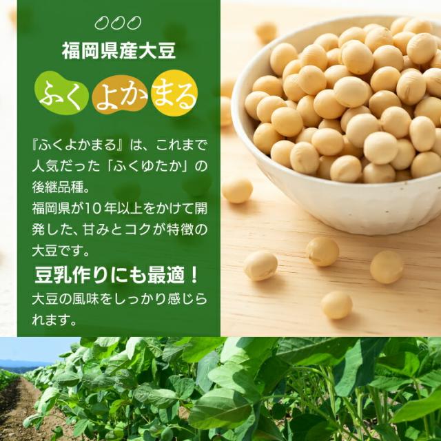 福岡県産大豆《ふくよかまる･特定加工用大豆合格･中粒》30kg／送料無料 チャック付 大豆 フクヨカマル ソイリッチ 豆乳 乾燥豆 豆腐 味噌 こわけや_1