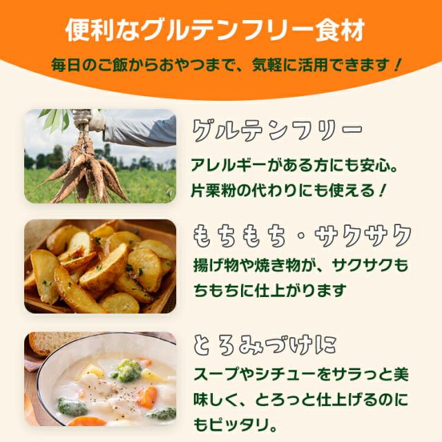 もちもちタピオカ粉 500g×40(計20kg)（タピオカスターチ）〔チャック付〕/もちもちの素 宅配便 送料無料 キャッサバ ポンデケージョ わらび餅 製菓材料 パン材料 食パン ドーナツ こわけや_3