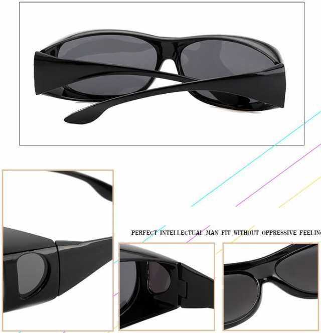 オーバーサングラス メガネの上から サングラス 偏光レンズ UVカット 眼鏡 ゴーグル スポーツ ドライブ バイク 釣り 車 運転の通販はau PAY  マーケット - ZUISEI
