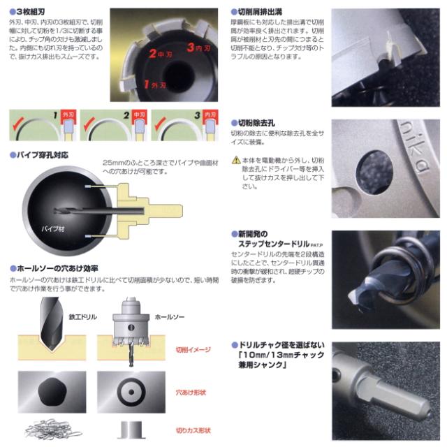 ユニカ Mctr 120 メタコアトリプル 超硬ホルソーの通販はau Pay マーケット プロの工具専門店 愛道具館