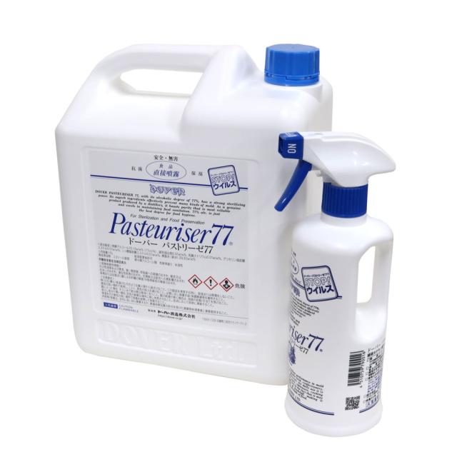 パストリーゼ77　スプレー付500ｍｌ＋詰め替え用5L　アルコール分77％