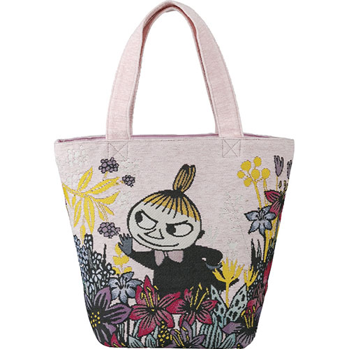 ムーミン パープルシャワー ミニバッグ C5039080 リトルミイ 手提げバッグ ランチバッグ ゴブラン織り 花柄 ピンク系の通販は