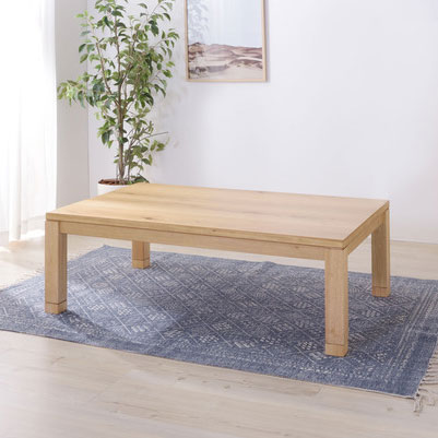 日本製 こたつ 炬燵 本体 ナチュラル オーク こたつテーブル W135×D75×H36/40cm 木目調 長方形 リビング ダイニング 【送料無料】の通販は 47,614円