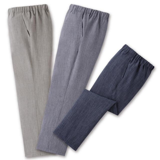 メンズ 紳士 ロングパンツ mij/エムアイジェイ 日本製スコッチガード加工楽々パンツ3色組（WA-1015） M/L/LL/3L 股下60cm 股下65cm 股下70cm 【送料無料】