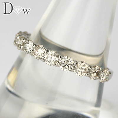 PTダイヤモンドリング 1.00ct】【ハーフエタニティータイプ】【品質 
