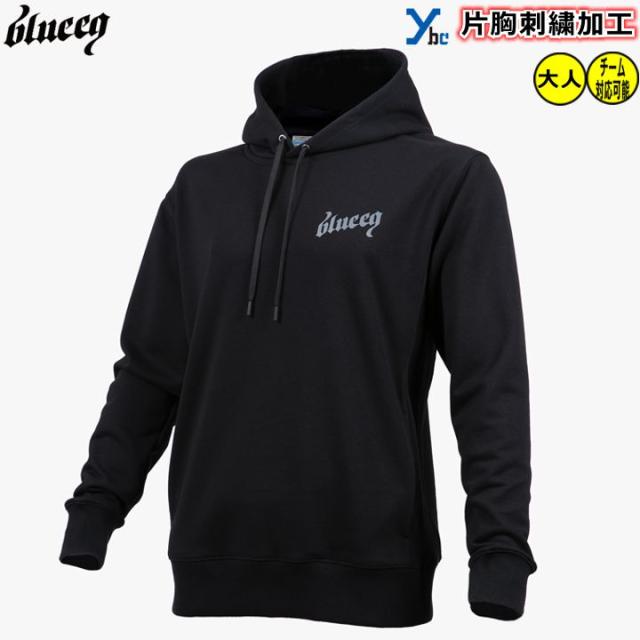 blueeq ブルイク パーカー フーディー プルオーバー TECH HOODY PULLOVER BQAJ-00004 長袖 刺繍 スウェット素材 トレーニングウェア チームウェア