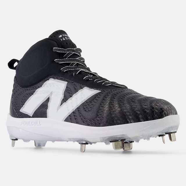 ニューバランス 金具スパイク 野球 NEW BALANCE スパイク カラースパイク メンズ FuelCell 4040 v7 Mid-Metal ミドルカット ブラック 海