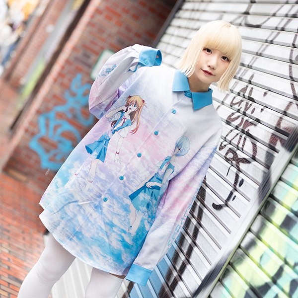レイ アスカ シャツ エヴァンゲリオン Eva キャラクター 長袖 トップス シャツ 原宿 原宿系 ゆめかわいい ゆめかわ ファッション ポップ の通販はau Pay マーケット Acdc Rag Au Pay マーケット店