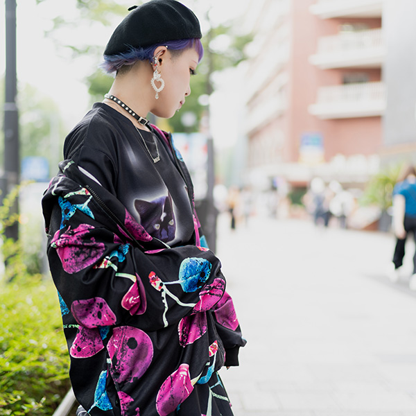 チェリー Zip Bigパーカー 原宿系 ファッション パーカー 長袖 パンク ロック V系 ヴィジュアル系 病み 服 病みかわいい 病みカワ 大きいの通販はau Pay マーケット Acdc Rag Au Pay マーケット店