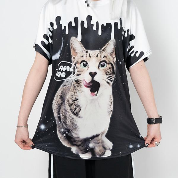 タレアンジ Tシャツ 猫 原宿 原宿系 Tシャツ 半袖 春夏 派手カワ 総柄 かわいい ファッション メンズ レディース キッズ パンク ロック Vの通販はau Pay マーケット Acdc Rag Au Pay マーケット店