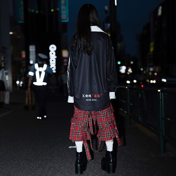 タレストロベリー シャツ 長袖 パンク ロック V系 ファッション バンギャ 原宿系 原宿 韓国 レッド 病み 病みかわいい 派手カワ 個性的 の通販はau Pay マーケット Acdc Rag Au Pay マーケット店