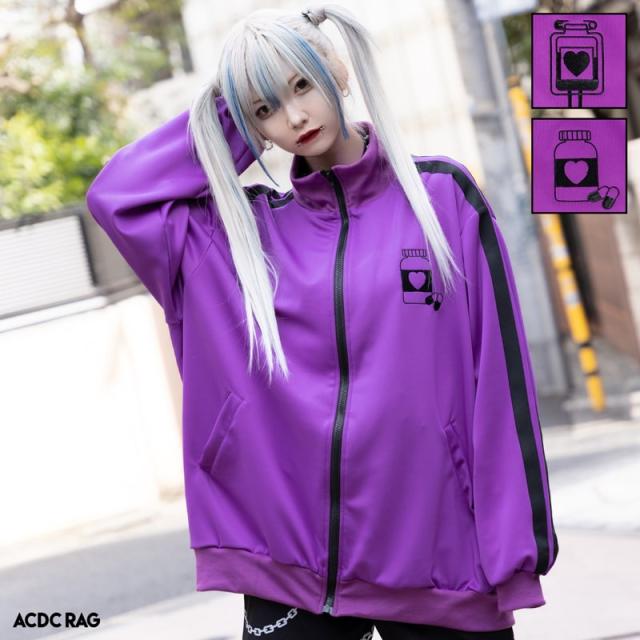 ACDCRAG 薬瓶 ジャージ トラックジャケット 地雷女子 BLUE 青