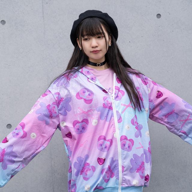 Bear In Mind Zip パーカー 長袖 原宿 原宿系 派手カワ かわいい パステル ゆめかわ ゆめかわいい 個性的 ポップ キュート ファンシー パの通販はau Pay マーケット Acdc Rag Au Pay マーケット店